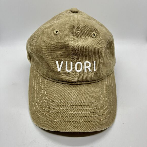 Vuori Ball Cap Baseball Hat Adult Adjustable Strapback Camel Tan 100% Cotton - Picture 1 of 4